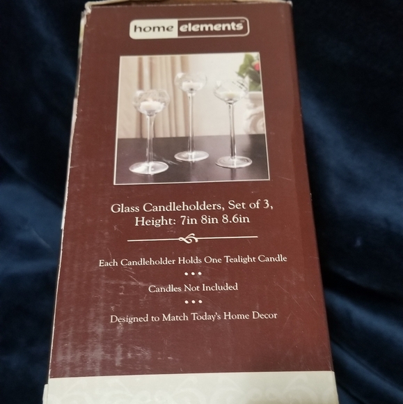 Glass Candle Holders - Picture 2 of 5